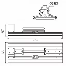 Промышленный светодиодный прожектор Diora Unit PRO Г90 (175–200 Вт)